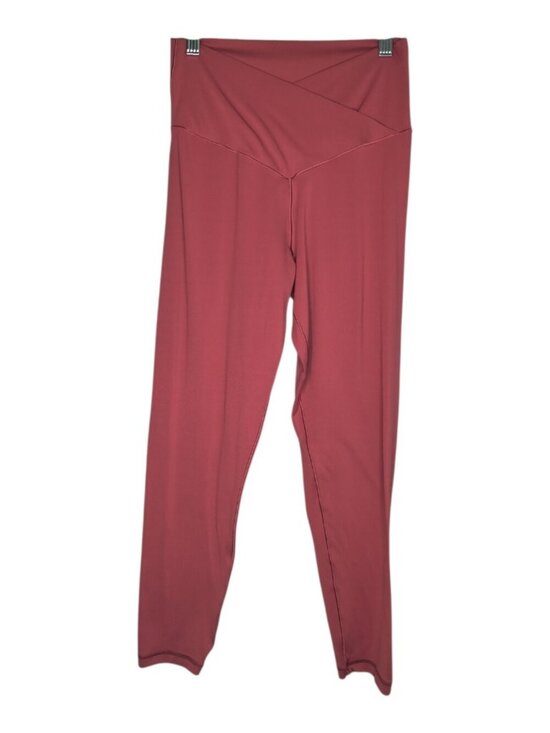 Aerie Pants - Offline By Aerie Crossover Real Me 7/8 High Rise Size Large Red Leggings